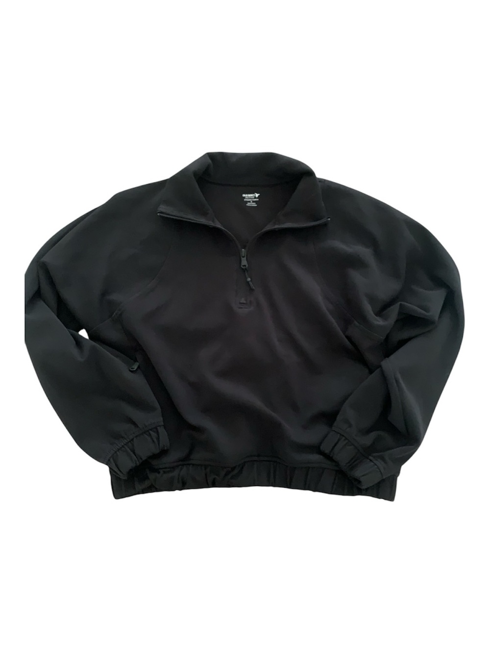 Old Navy Black Quarter-Zip Pullover Sweatshirt